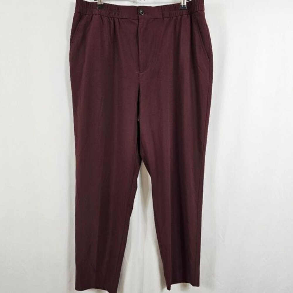 Banana Republic Lightweight Pants In Burgundy - Size L